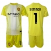 Maglie da calcio Inter Milan Yann Sommer #1 Portiere Seconda Maglia Bambino 2025-26 Manica Corta + Pantaloni corti)